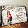 Grandma Mom Hugging Kid Under Tree Personalized Poster, Mother&#39;s Day Gift For Mom, For Grandma