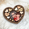 Mom Grandma Holding Kid In Heart Personalized 2-layer Wooden Plaque