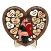 Couple Kissing Passionate In Heart Reasons Why I Love You Wooden Plaque, Valentine&#39;s Day Gift For Him, For Her