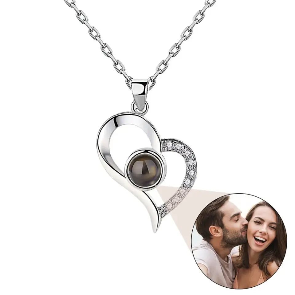 Photo Heart Pendant Necklace, Valentine‘s Day Gift, Mother’s Day Gift, Gift For Best Friends