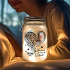 Custom Photo Your Light Will Always Shine In Our Hearts - Memorial Personalized Custom Mason Jar Light - Sympathy Gift For Family Members