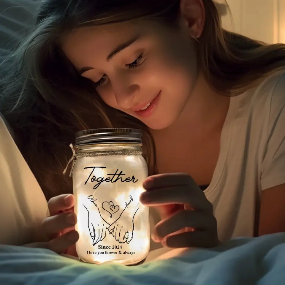 Always Love You Till My Last Breath - Couple Personalized Custom Mason Jar Light - Gift For Husband Wife, Anniversary