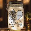 Custom Photo Your Light Will Always Shine In Our Hearts - Memorial Personalized Custom Mason Jar Light - Sympathy Gift For Family Members