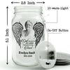 Custom Photo God Has You In His Arms - Memorial Personalized Custom Mason Jar Light - Sympathy Gift For Family Members