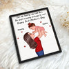 Mom Lifting Kid Happy 1st Mother&#39;s Day Personalized 2-Layer Wooden Plaque