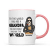 Dad Grandpa You Are The World Personalized Mug