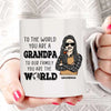 Dad Grandpa You Are The World Personalized Mug