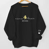 Motherhood Is The Greatest Thing - Family Personalized Custom Unisex Sweatshirt With Design On Sleeve - Gift For Mom