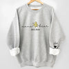 Motherhood Is The Greatest Thing - Family Personalized Custom Unisex Sweatshirt With Design On Sleeve - Gift For Mom