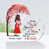 You Are My Everything Mom Holding Kid, Mother&#39;s Day Gift For Mom-Personalized Custom Heart Shaped Acrylic Plaque