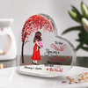You Are My Everything Mom Holding Kid, Mother&#39;s Day Gift For Mom-Personalized Custom Heart Shaped Acrylic Plaque