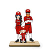Baseball Family Personalized Standing Wooden Plaque