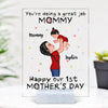 Happy 1st Mother&#39;s Day Mom And Kids, Gift For Mom-Personalized Acrylic Plaque