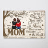 To The World You Are A Mom Under The Tree Personalized Horizontal Poster