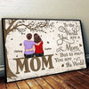 To The World You Are A Mom Under The Tree Personalized Horizontal Poster