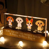 Gift For Dog Mom Personalized Acrylic Block LED Night Light