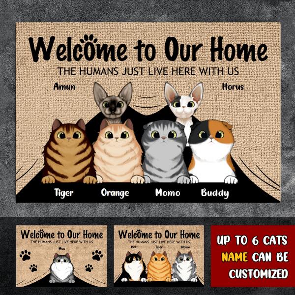 Welcome to Cat's Home - Personalized Decorative Mat
