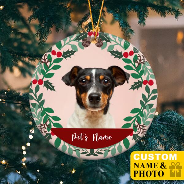 Pet Christmas Ornament - Custom Photo&Name