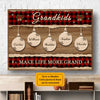 Life Is Better With Grandkids- Personalized Horizontal Poster