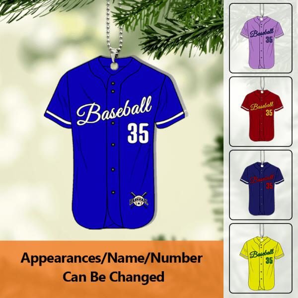 Personalized Name&Number Baseball Clothing Ornament