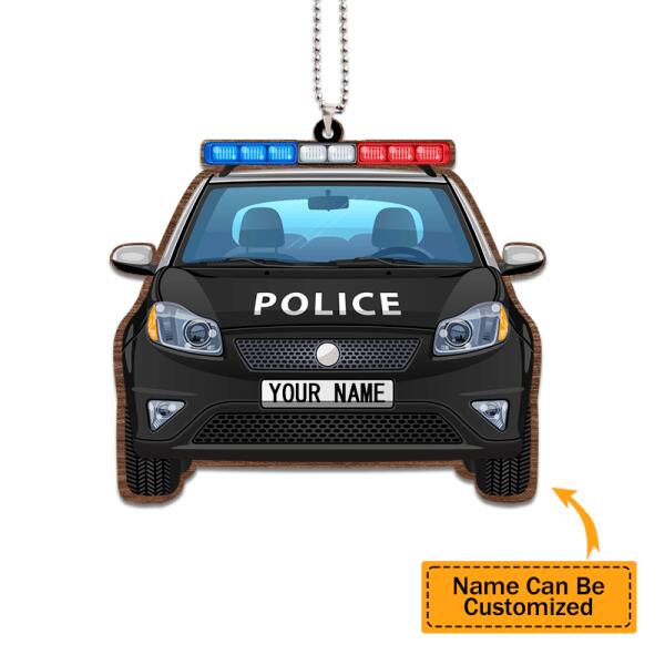 Personalized Funny Police Car Ornament