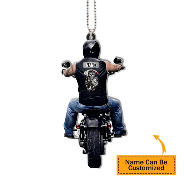 Personalized Funny Motorcycle Biker Vr2 Ornament