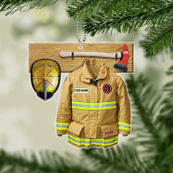 Personalized Firefighter Set Ornament