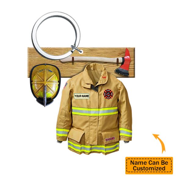 Personalized Firefighter Uniform Set Keychain