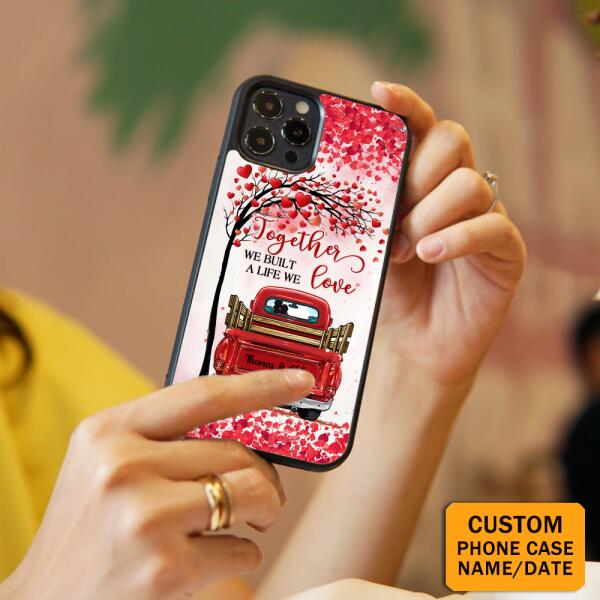 Personalized Valentine's Day Gift Custom Name & Date Phone Case