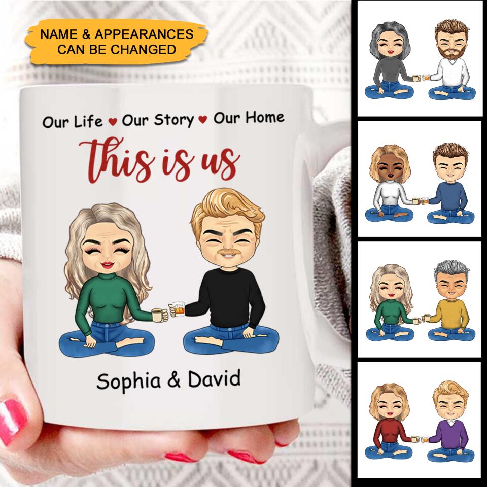 This is us - Personalized Couple Custom Name&Appearances Mug