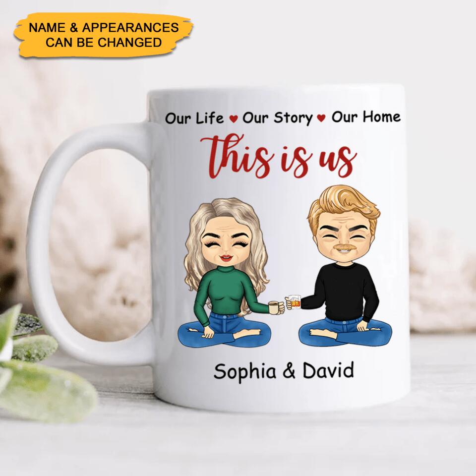 This is us - Personalized Couple Custom Name&Appearances Mug