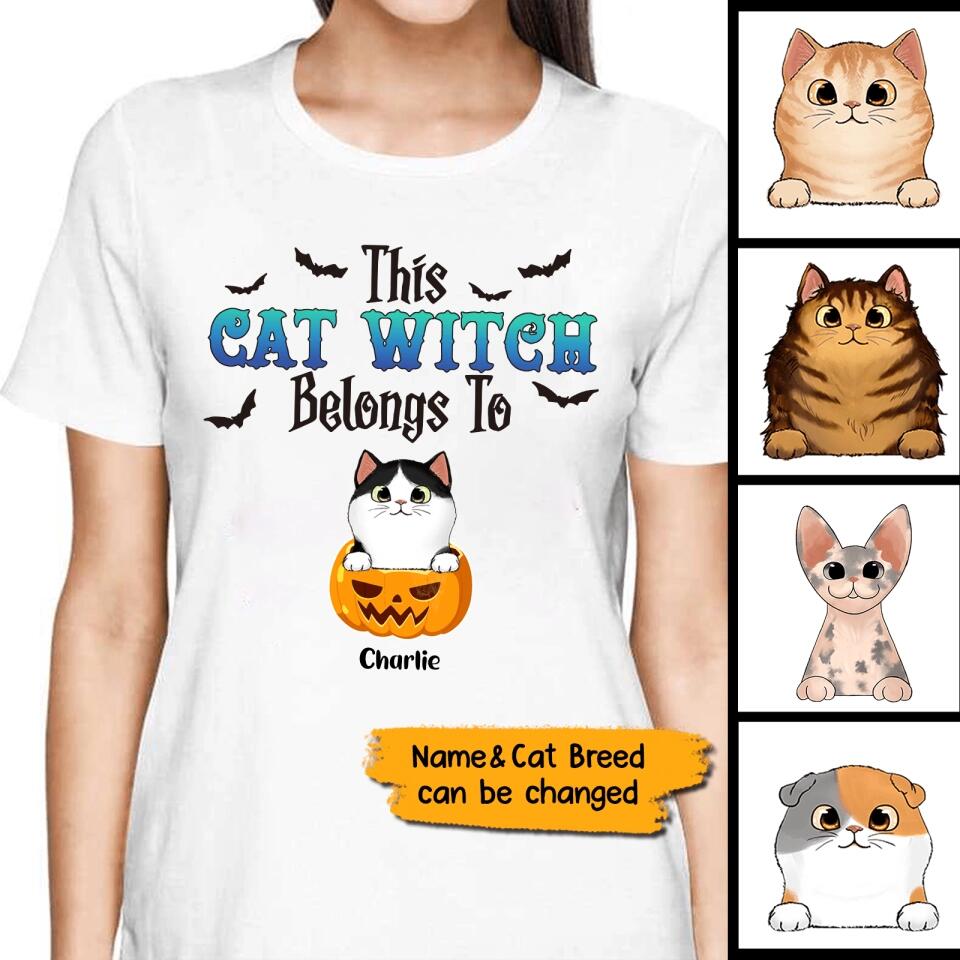 This Cat Witch Belongs To(Cat)-Personalized Halloween Shirt