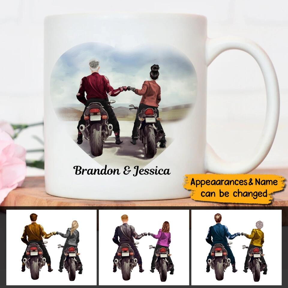Couples Who Ride Together Stay Together Personalized Mug Family Gift For Motorcycle Couple