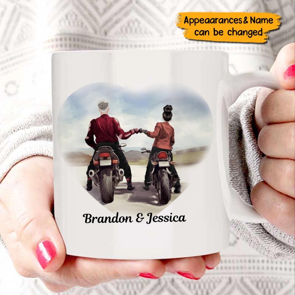 Couples Who Ride Together Stay Together Personalized Mug Family Gift For Motorcycle Couple