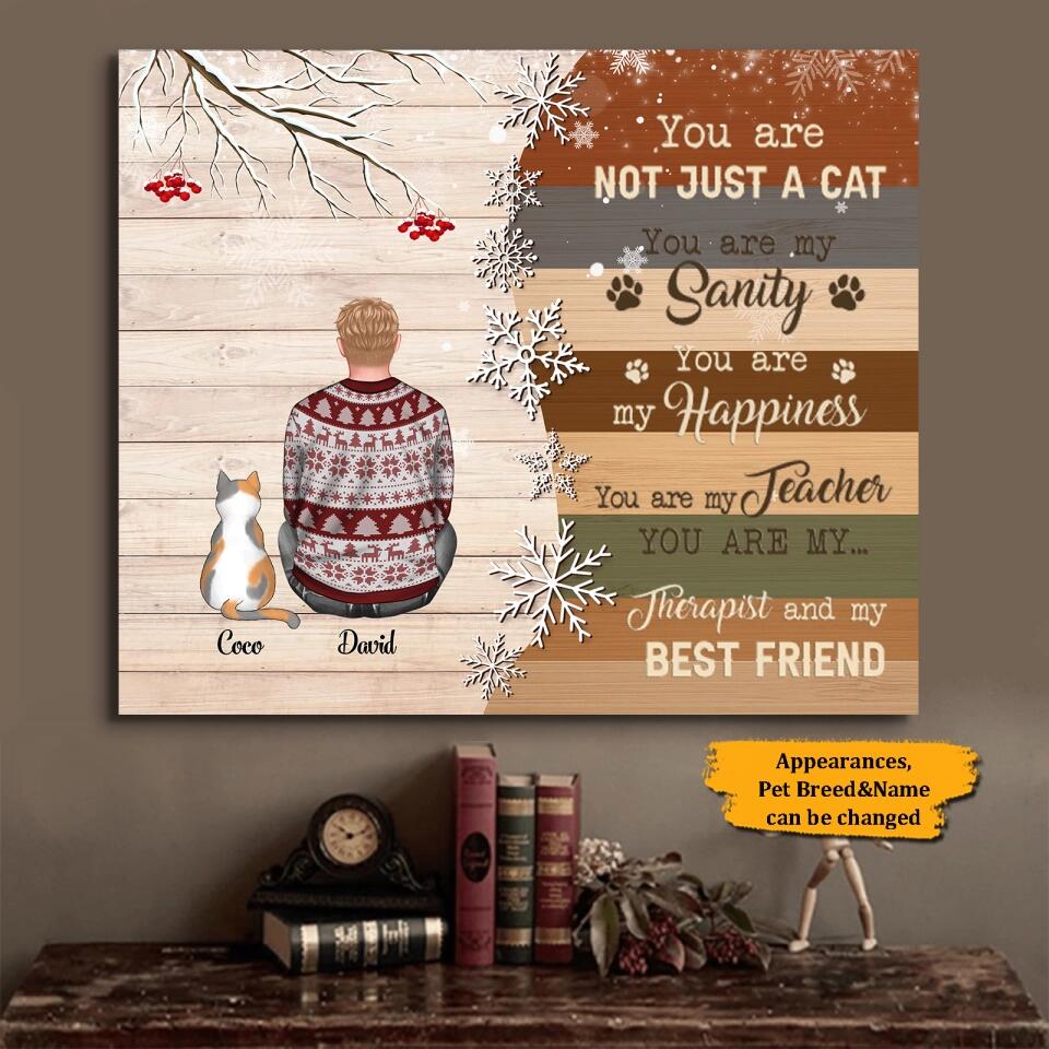 You are Not Just a Dog You are My Sanity - Personalized Dog/Cat Wrapped Canvas