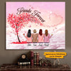 Life Is Better With Friend/Sister - Personalized Pink
 Christmas Gift - Wrapped Canvas - Gift For Friends, Sisters