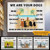 Girl/Boy and Dogs Canvas - I Am Your Dog I Am Your Friend Your Partner - Personalized Wrapped Canvas