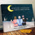 Mother & Daughters Personalized Canvas - I Love You From The Moon and Beyond The Stars - Custom Wrapped Canvas