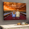 Every Love Story Is Beautiful, But Ours Is My Favorite - Personalized Back View Couple Canvas