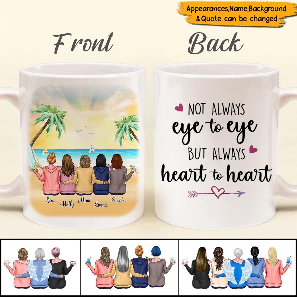 Mother&Daughter Personalized Mug, Gift For Mom,Family
