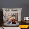 Mother &amp; Daughter Forever Linked Together - Personalized Custom Pillow