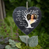 Custom Photo - Personalized Memorial Garden Slate &amp; Hook - Sympathy Gift, Gift For Family Members