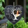 Custom Photo - Personalized Memorial Garden Slate &amp; Hook - Sympathy Gift, Gift For Family Members