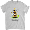 Grandma and Grandkids - Happiness is Bee A Grandma -  Personalized Grandma T-Shirt, Hoodie - Best Gift for Mom, Grandma