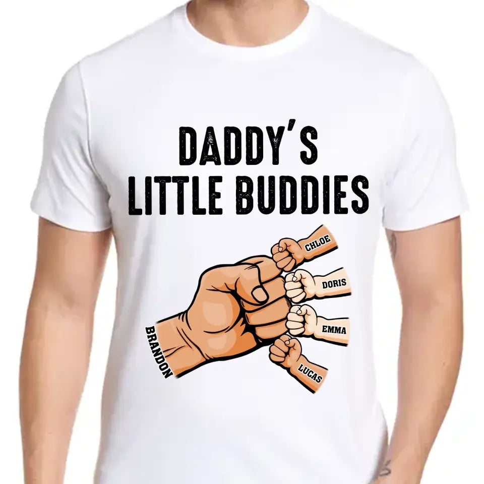 Daddy's Little Buddies - Personalized Custom Shirt&Hoodie - Father's Day, Birthday Gift For Dad