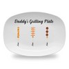 Personalized Grilling Platter, Daddy&#39;s Grilling Plate, BBQ Gifts, Grill Master, Father&#39;s Day Funny Gift For Dad From Daughter, Son
