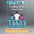Balloons Back View Dad Sitting With Kids Dogs Cats Sitting On Words Personalized Rectangle Acrylic Plaque LED Night Light