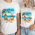 Romantic Doll Couple Beach Sunset Background, Happy Together Since, Gift For Him For Her Husband & Wife Personalized Shirt