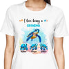 Gift For Grandma I Love Being A Grandma Sea Turtle Ocean Personalized Shirt