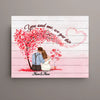 Couple Personalized Canvas - Anniversary, Valentine&#39;s Day, Birthday Gift For Couple, Husband, Wife, Lover